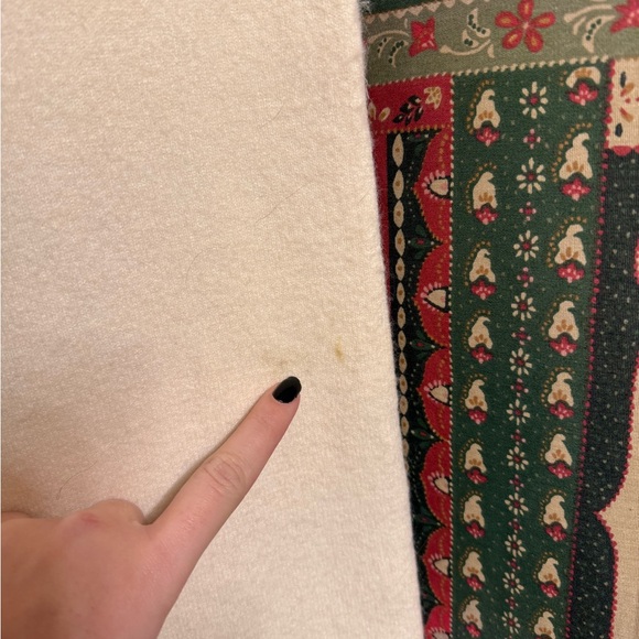 Jenni Kayne Marina White Cashmere & Merino Wool Blend Culottes Size Medium Cozy - Picture 6 of 6